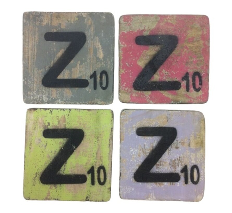 Letter Z 6x6 cm (ALLEEN GEKLEURD)