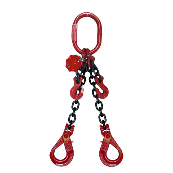 VDH VDH Chain 2-jump with safety and notch hooks, Ø 6 mm