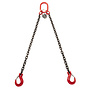VDH Chain 2-jump with flap hooks, Ø 8 mm