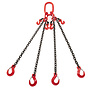 VDH Chain 4-jump with flap and notch hooks, Ø 8 mm