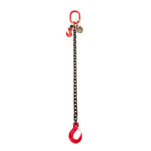 VDH Chain front runner with valve and notch hook, Ø 6 mm