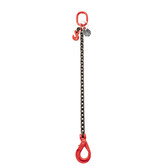 VDH Chain front runner with safety and notch hooks, Ø 6 mm
