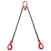 VDH Chain 2-jump with safety hooks, Ø 6 mm