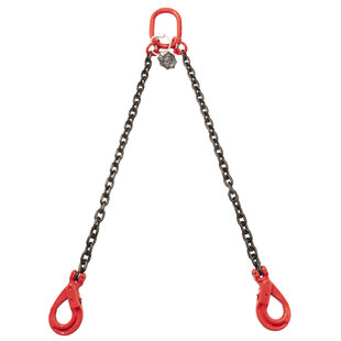 VDH Chain 2-jump with safety hooks, Ø 10 mm