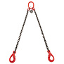 VDH Chain 2-jump with safety hooks, Ø 13 mm