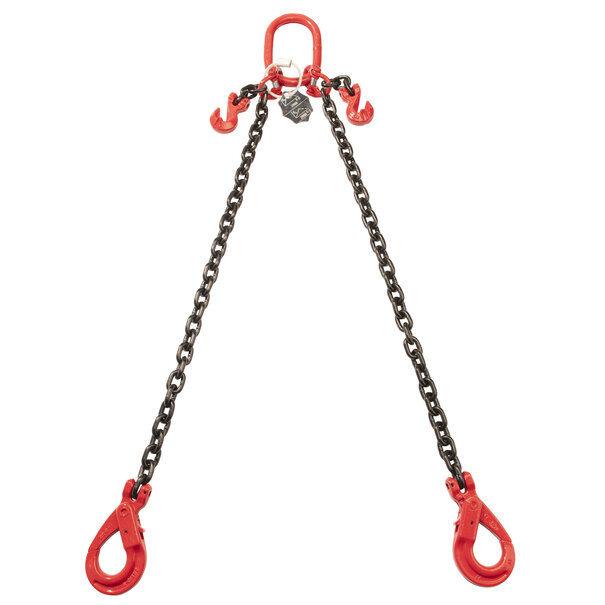 VDH VDH Chain 2-jump with safety and notch hooks, Ø 6 mm