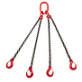 VDH Chain 4-prong with flap hooks, Ø 6 mm