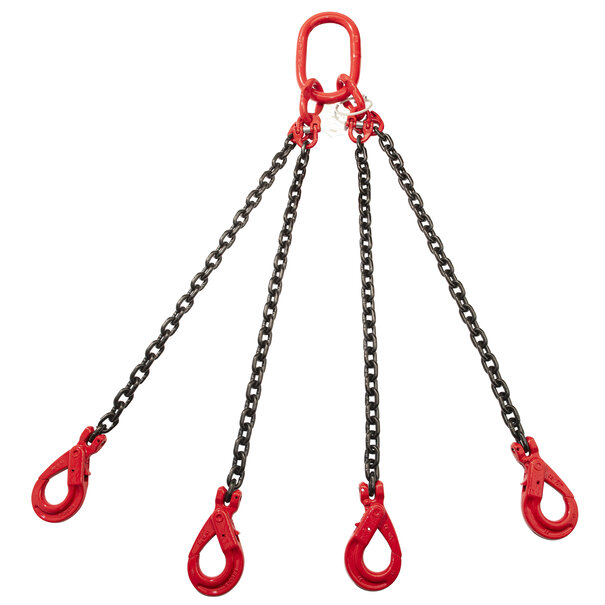 VDH VDH Chain 4-jump with safety hooks, Ø 6 mm