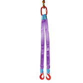 VDH Lifting strap 2-jump with flap hooks, 1 tonne