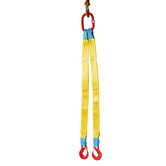 VDH Lifting strap 2-jump with flap hooks, 3 tonne