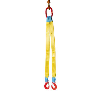 VDH Lifting strap 2-jump with flap hooks, 3 tonne