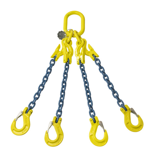 VDH KETTING 4-SPRONG | KLEP- EN INKORTHAKEN, GRADE 100