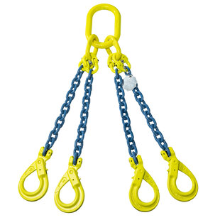 VDH 4-Sprungkette mit Sicherheitshaken, Grade 100