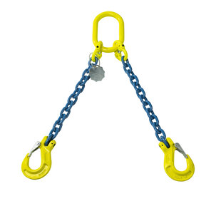 Chaîne VDH 2-brins avec crochets de levage à goujon, Grade 100