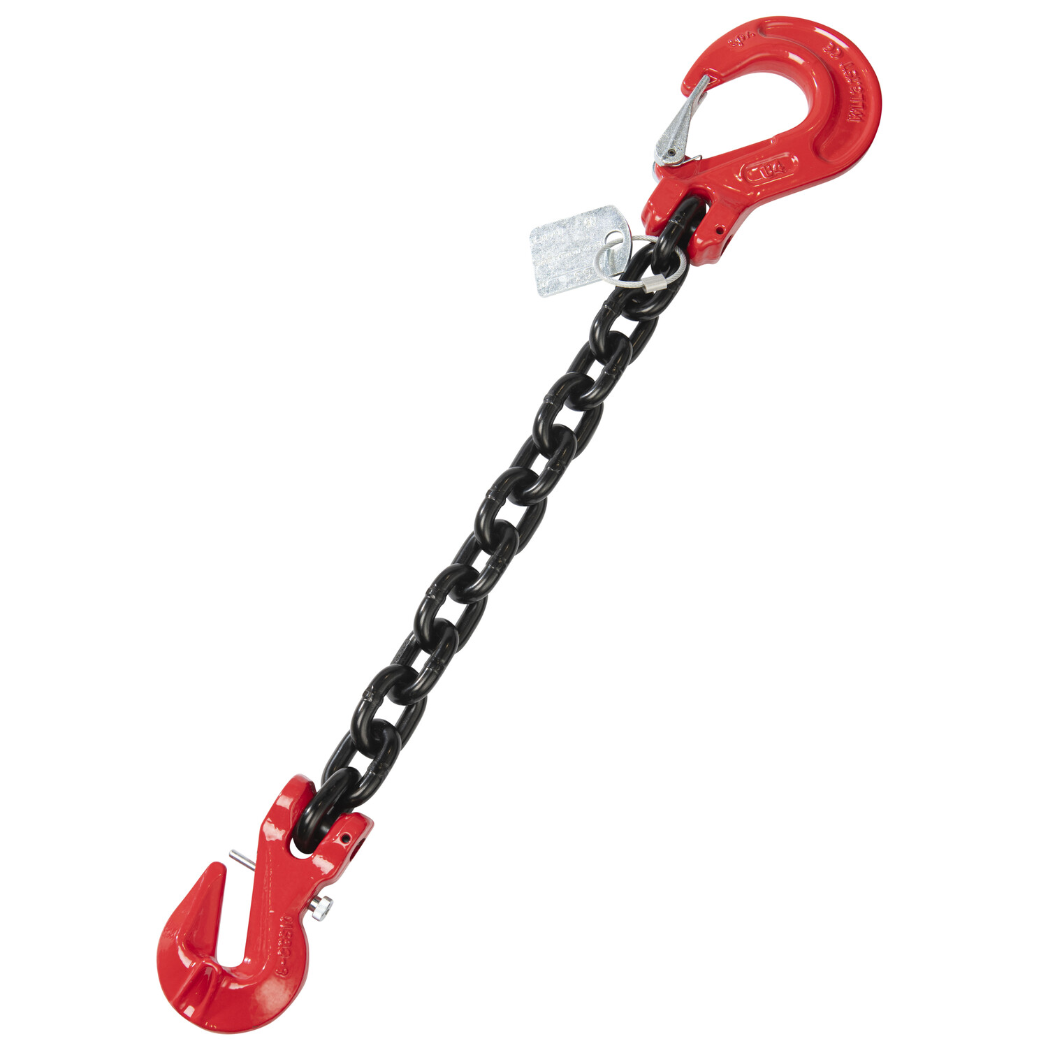 Chaîne Forestière 8mm - 3m - 4000 DaN - Qualité 8 - Crochet Fourche Et Raccourcissement - Norme EN818-2