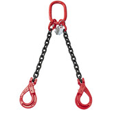 KETTING 2-SPRONG MET VEILIGHEIDSHAKEN, Ø 13 MM