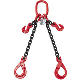 KETTING 2-SPRONG MET VEILIGHEIDS- EN INKORTHAKEN, Ø 6 MM