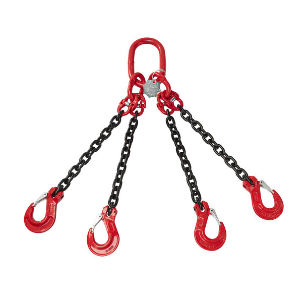 VDH VDH Chain 4-prong with flap hooks, Ø 6 mm