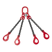 VDH Kette 4-Sprung mit Sicherheitshaken, Ø 6 mm