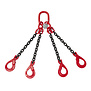VDH Kette 4-Sprung mit Sicherheitshaken, Ø 13 mm