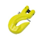 Clevis grab hook + safety pin, Grade 100