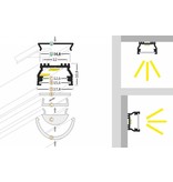 OMNI 12mm Led profilé en saillie  1m-2m