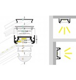 FLUID 10mm Led profilé en saillie 1m-2m