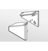 Embouts pour profilé LED ANGLE14 Ensemble de deux, avec ou sans trou pour câble