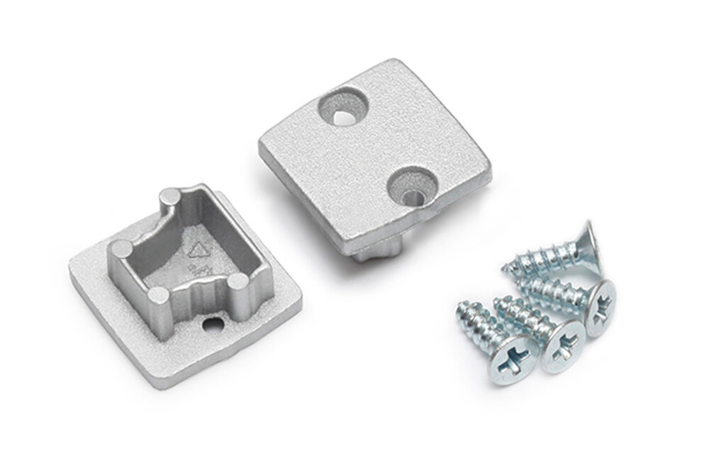 Embouts pour profilés LED STEPON12 Ensemble de deux, avec ou sans trou pour câble