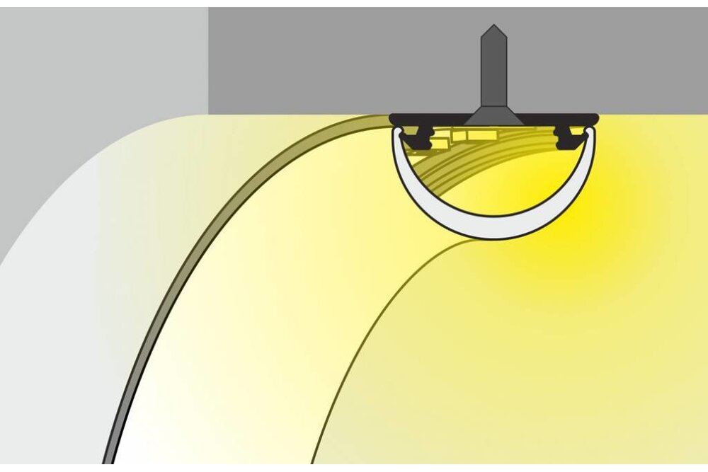 BEND profilé LED pliable en aluminium 1m-2m