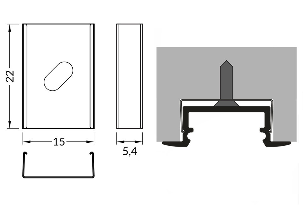 Support Type `S` Flexible Inox