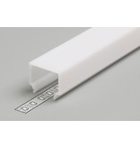 Couvercle E7 blanc laiteux en longueur de 1m ou 2m pour NOVA et ANGLE14