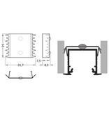 Support Type U7 Inox dentelé