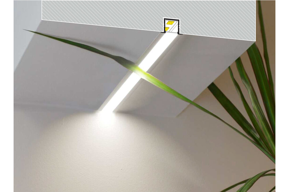 NOVA RS 10mm Profilé LED encastré 1m-2m