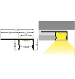 EDGE TS180 Profilé a carrelé LED a carrelé 12mm