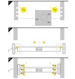 Supports ROTO8 triangle en acier galvanisé