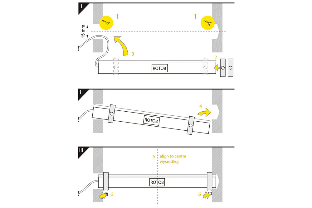Supports ROTO8 Anneau chromé