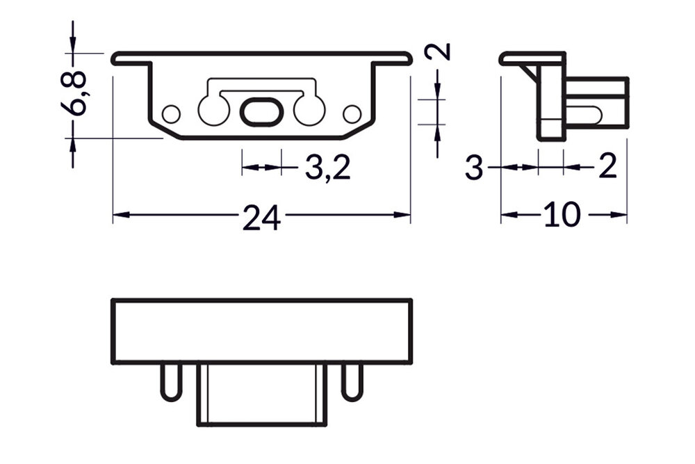 Embouts pour profilé LED LINEA10 Ensemble de deux