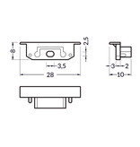 Embouts pour profilé LED LINEA14 Ensemble de deux