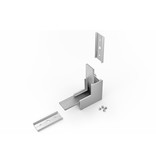 Raccord d'angle 90° intérieur pour profilé LED NOVA20