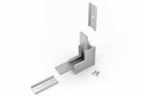Raccord d'angle 90° intérieur pour profilé LED NOVA20