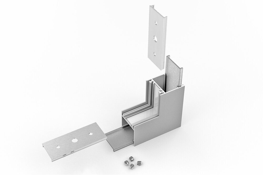 Raccord d'angle 270° extérieur pour profilé LED NOVA20