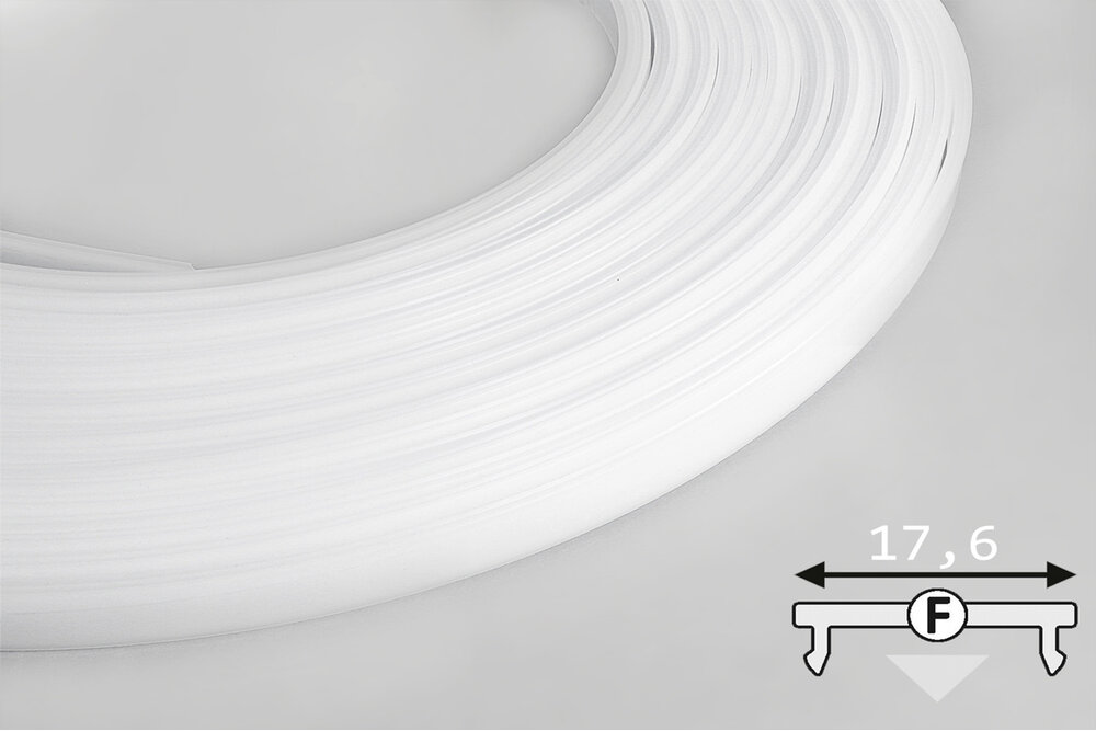 Couvercle F ClickDessus - rouleau de 20 mètres pour profilés de type FLUID14, LINEA14, ANGLE14 et NOVA