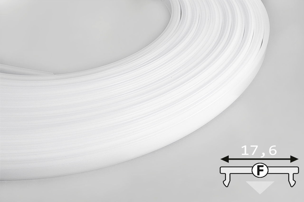 Couvercle F Clickon rouleau de 20 mètres Blanc laiteux Opale