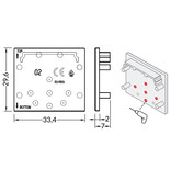 Embouts pour profilé LED EVO302. Ensemble de deux