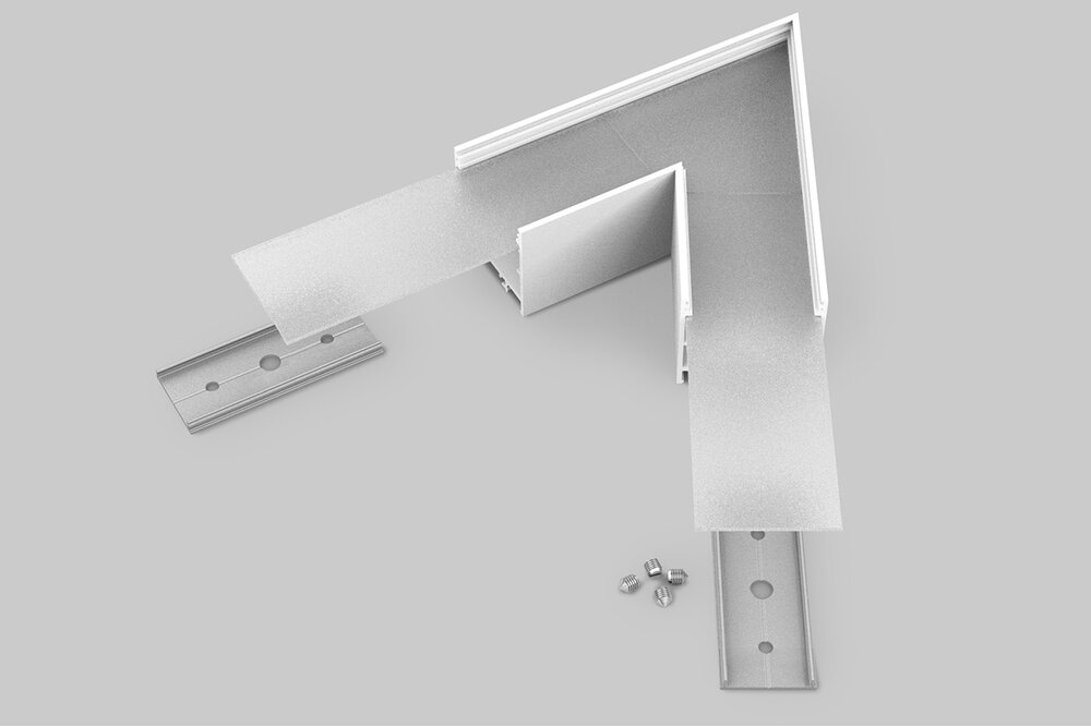 Profilé d'angle 60° pour profilé LED d'EVO302