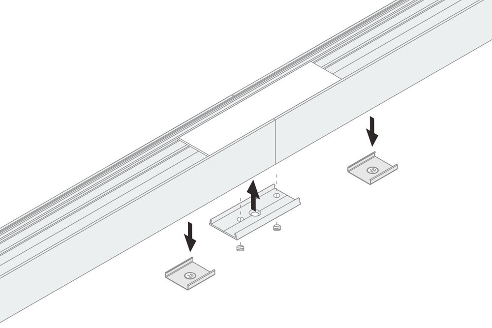 Connecteur droit 180° pour profilés LED EVO302
