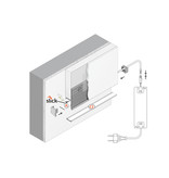 Flux TS 10mm profilé led encastré pour plaque de plâtre et stuc