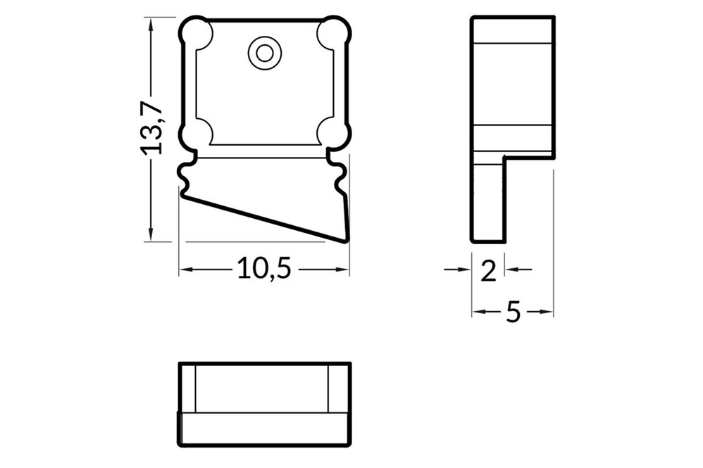 Embouts FLUX10 TS , Ensemble de deux pièces