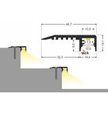 STEP10 Profilé led pour marches d'escalier